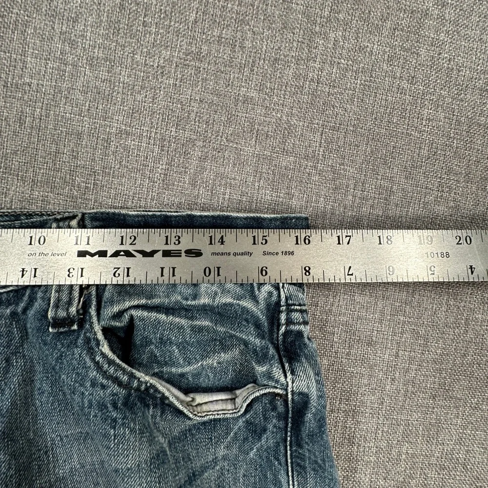 Levis 514 Slim Straight Jeans Mens 33x32 (Fits as 32x32) Blue Cotton Y2K Denim